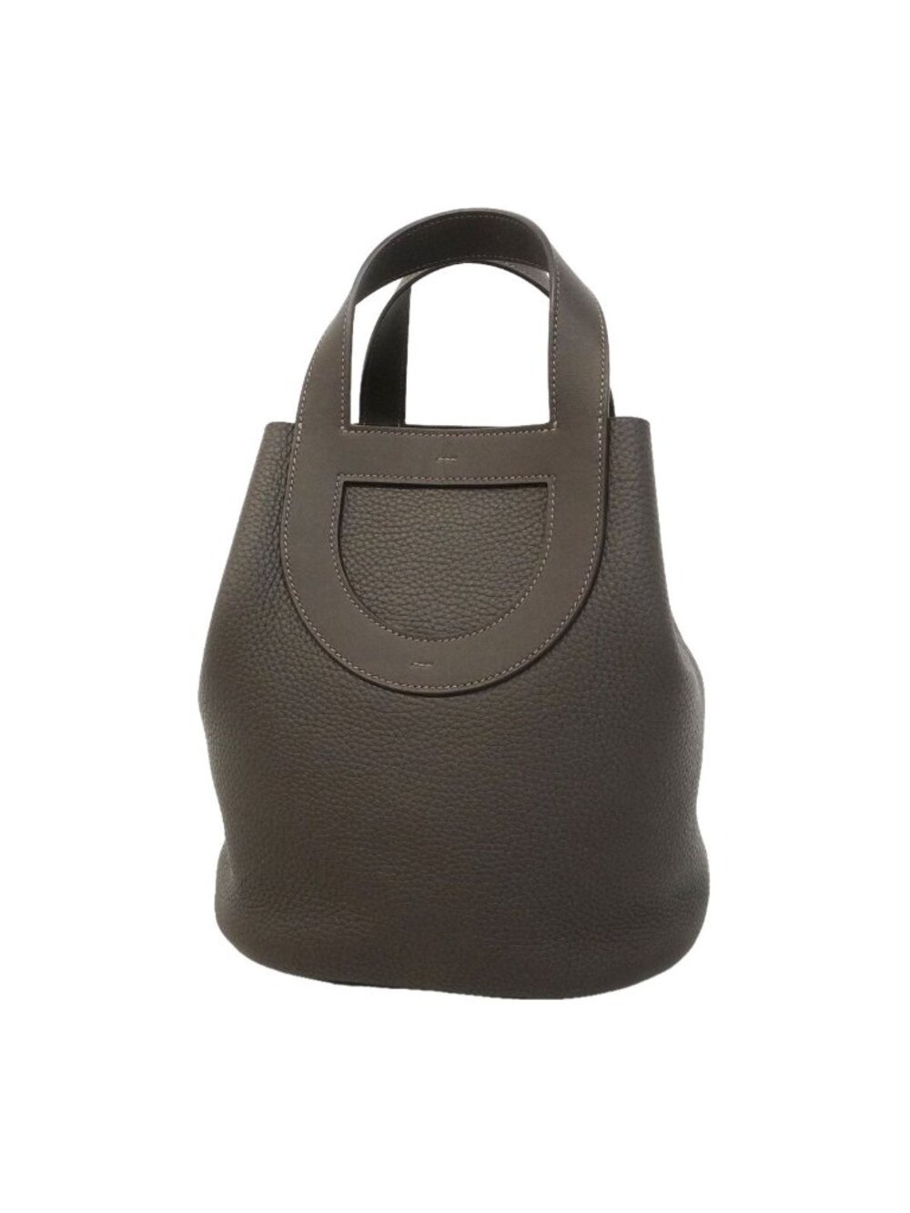Hermes Handbag in the Loop 22 Taurillon Clemence Bebelin Silver